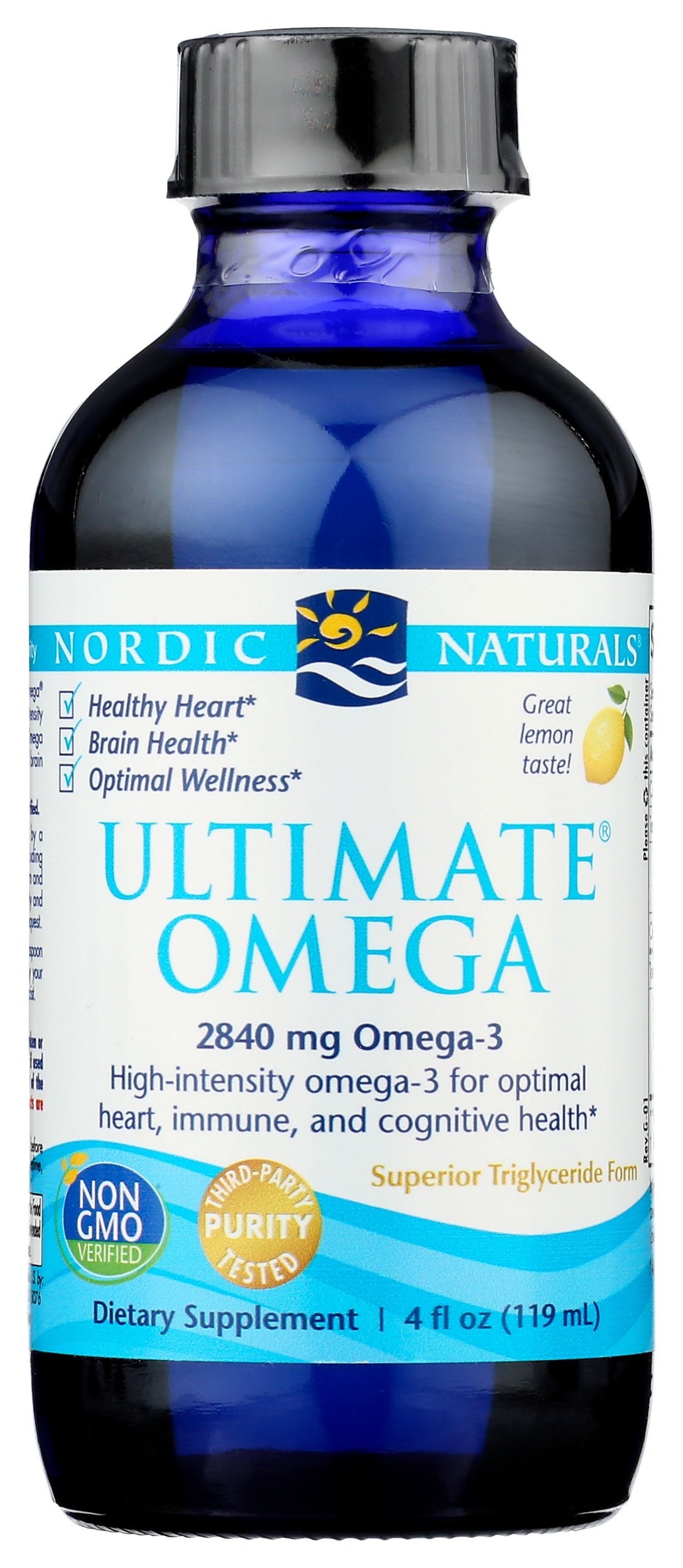 Nordic Naturals Ultimate Omega 2840mg 4 fl oz Front of Bottle