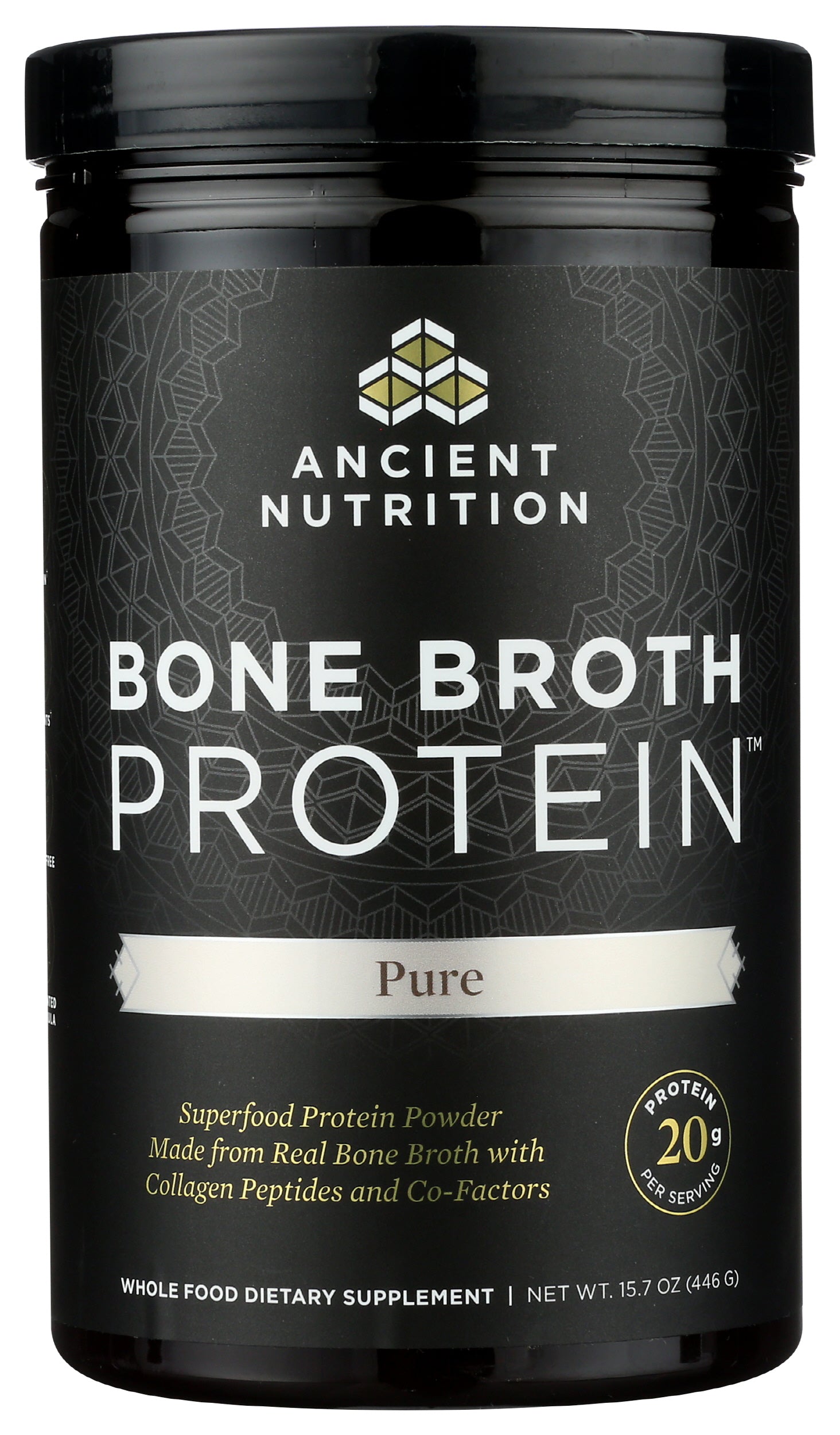 Ancient Nutrition Bone Broth Protein Pure 446g Front