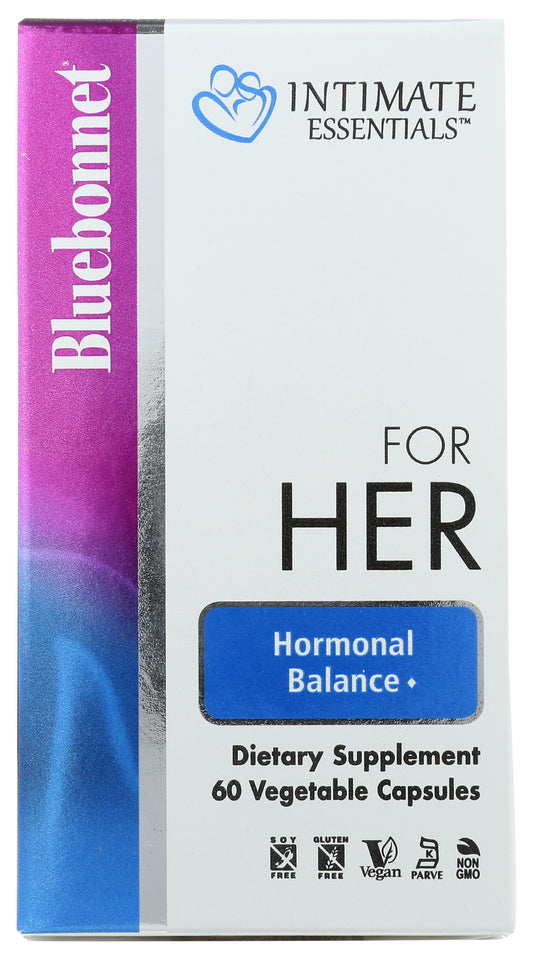 Bluebonnet Intimate Essentials For Her 60 Vegetable Capsules Front