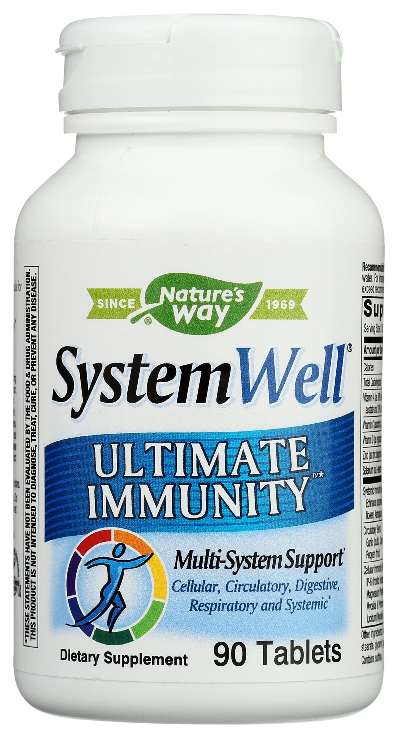 Nature's Way Ultimate Immunity 90 Tablets Front of Bottle