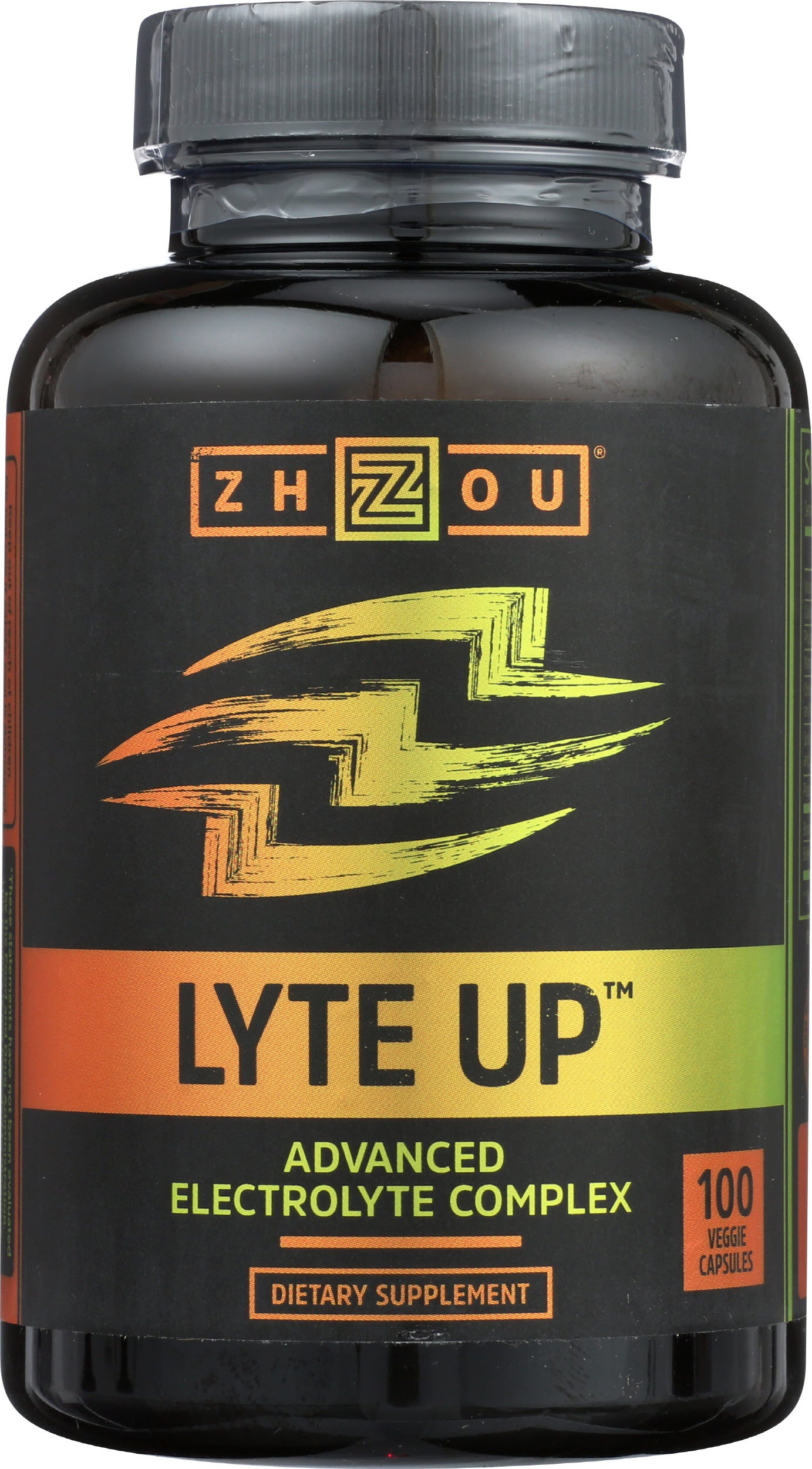 Zhou Lyte Up Advanced Electrolyte Complex 100 Veggie Capsules Front of Bottle