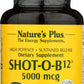 NaturesPlus Shot-O-B12 5000 mcg 30 Tablets Front of Bottle