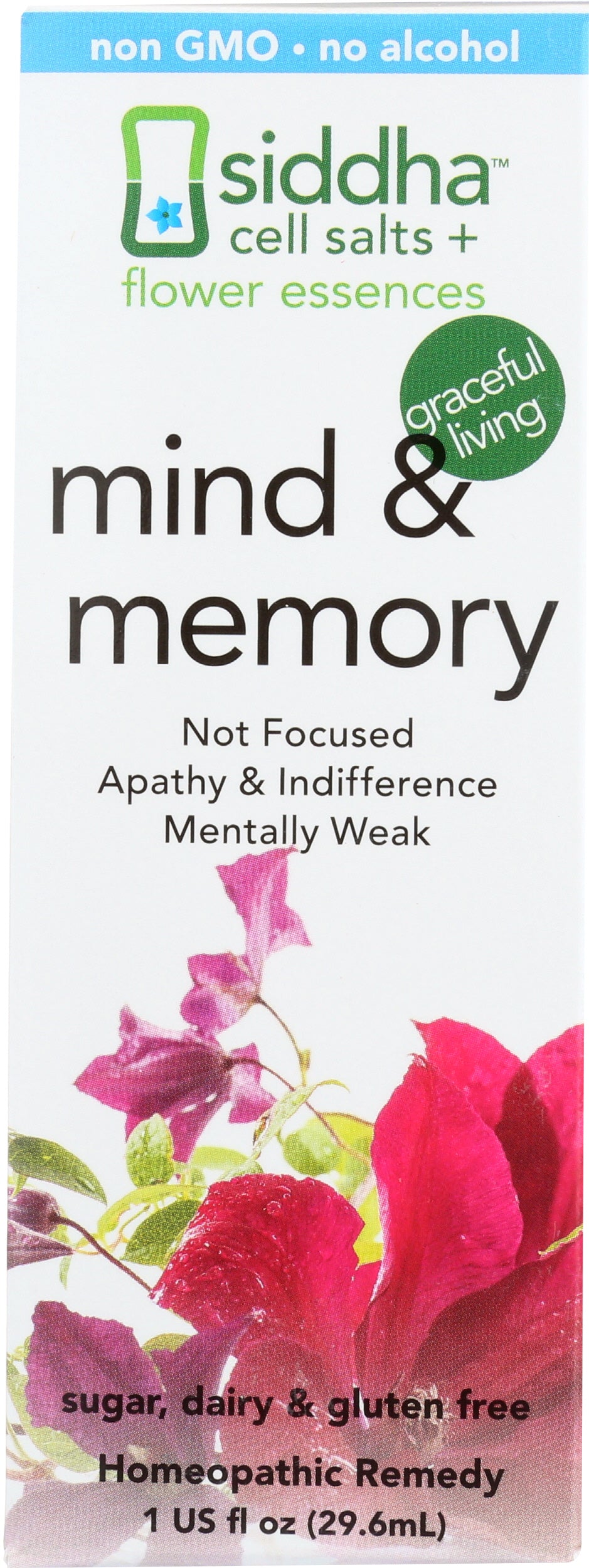 Siddha Remedies Mind & Memory 1 Fl. Oz. Front
