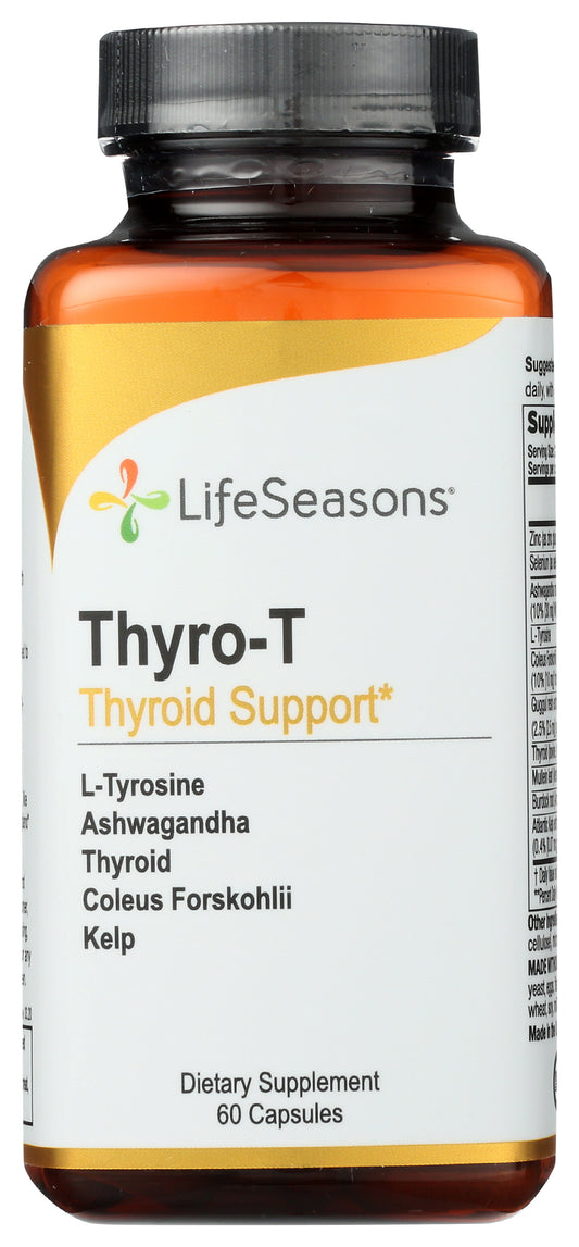 LifeSeasons Thyro-T 60 Capsules Front of Bottle