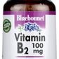 Bluebonnet Vitamin B2 100 mg 100 Capsules Front of Bottle