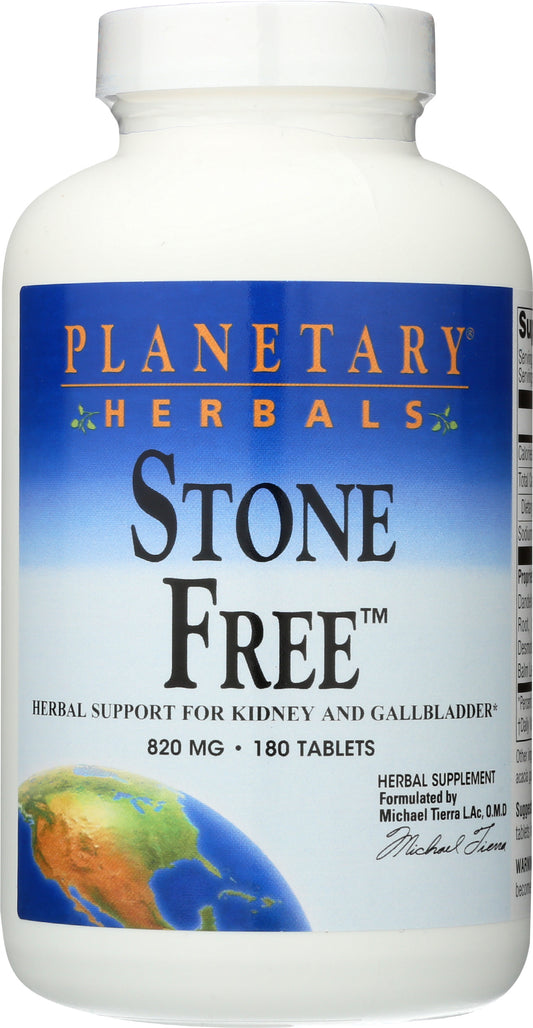Planetary Herbals Stone Free 820mg 180 Tablets Front