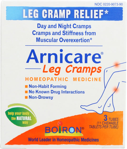 Boiron Arnicare Leg Cramps 33 Chewable Tablets Front