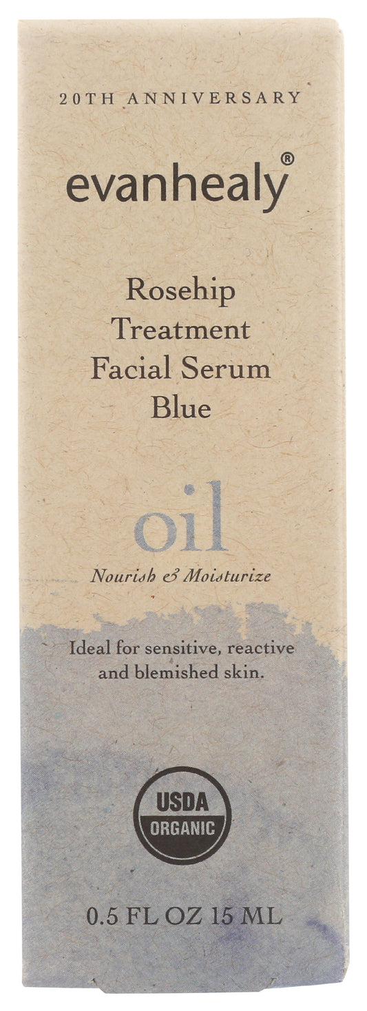 evanhealy Rosehip Treatment Facial Serum Blue Oil 0.5 Fl. Oz. Front