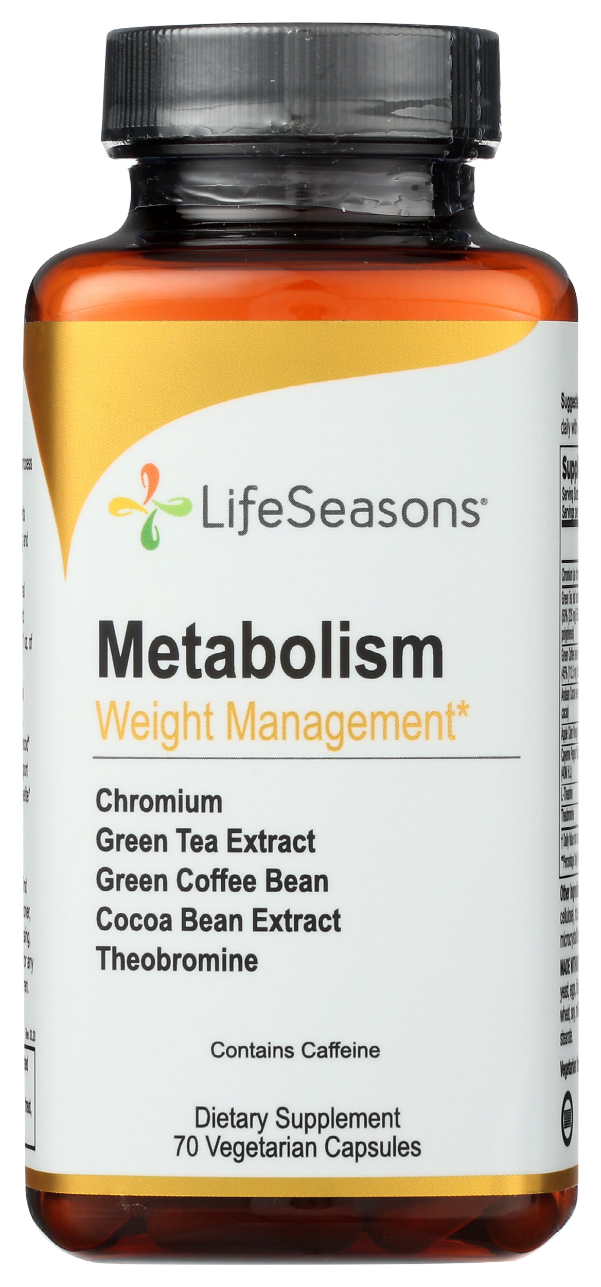 LifeSeasons Metabolism Weight Management 70 Veg Capsules Front