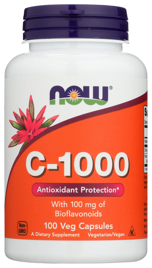 Now C-1000 100 Veg Capsules Front of Bottle