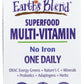 Paradise Earth's Blend Multivitamin No Iron 30 Capsules Front of Box
