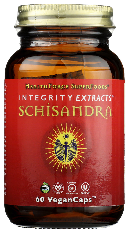 HealthForce SuperFoods Schisandra 60 VeganCaps Front of Bottle