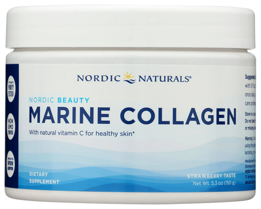 Nordic Naturals Marine Collagen Strawberry 150g Front