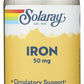 Solaray Iron 50mg 60 VegCaps Front of Bottle