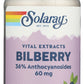 Solaray Vital Extracts Bilberry 60 mg 120 VegCaps Front