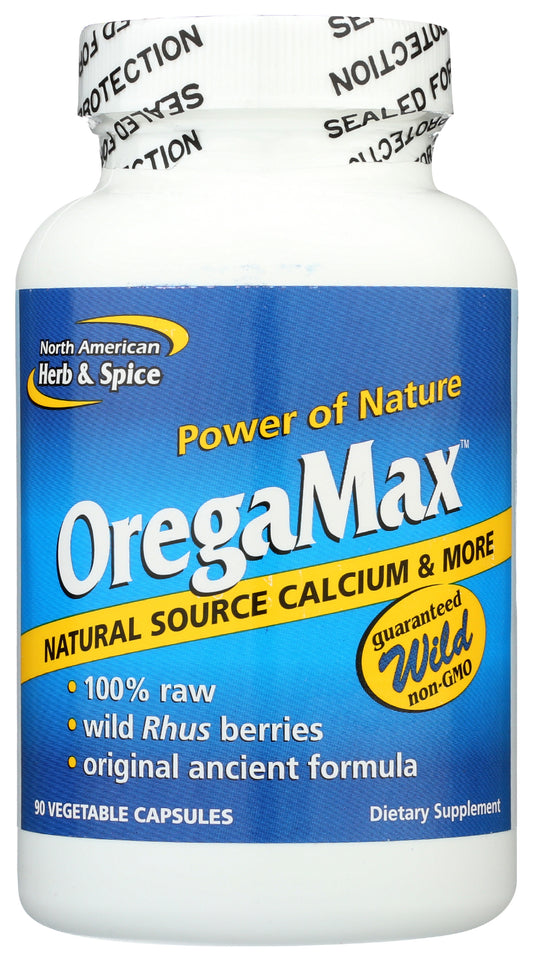 North American Herb & Spice OregaMax 90 Capsules Front of Bottle
