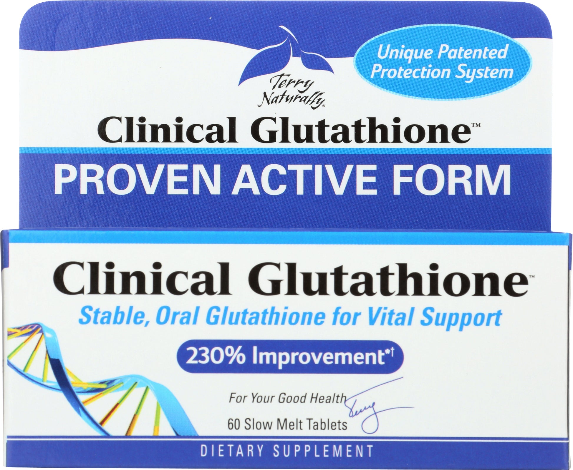 Terry Naturally Clinical Glutathione 60 Slow Melt Tablets