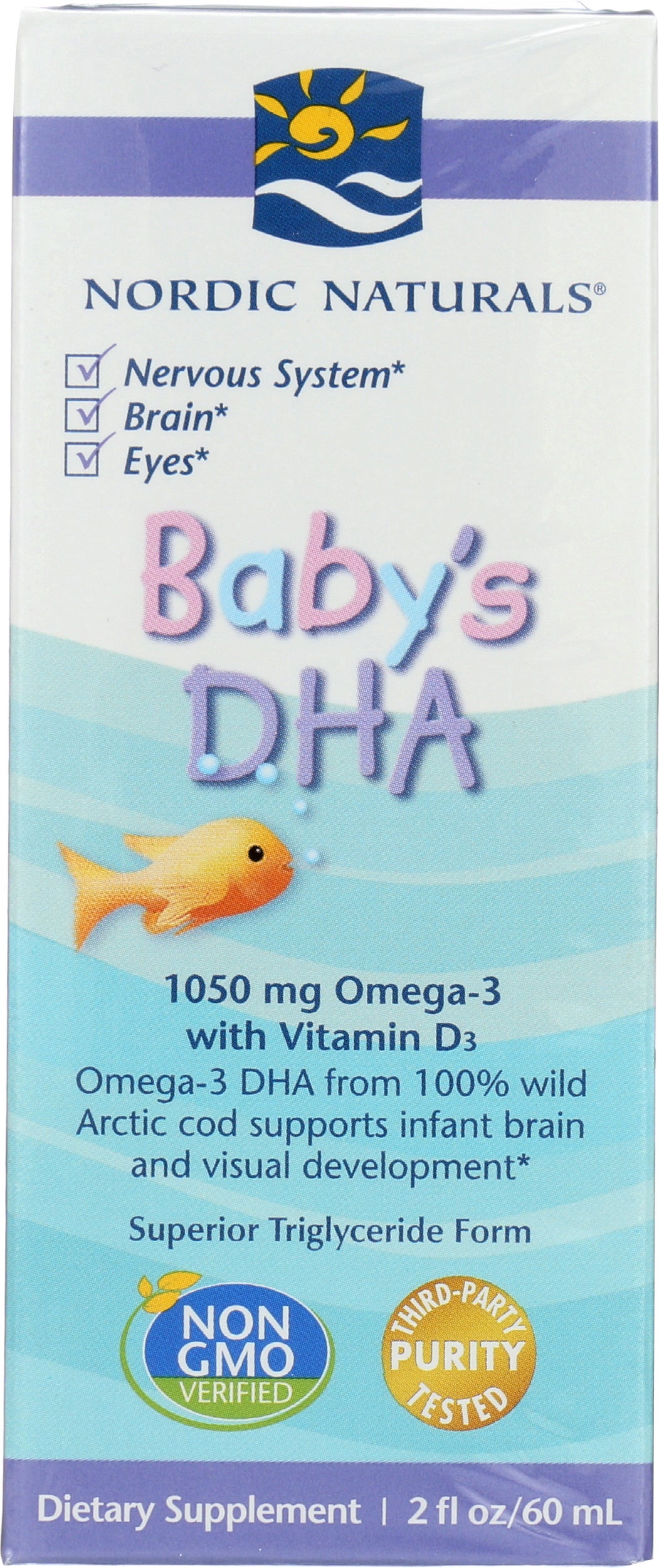 Nordic Naturals Baby's DHA 2 Fl. Oz. Front