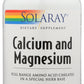 Solaray Enhanced Absorption Calcium Magnesium 180 VegCaps Front of Bottle