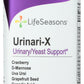 LifeSeasons Urinari-X Urinary & Yeast Support 90 Veg Capsules Front of Bottle