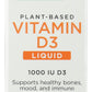 Nordic Naturals Plant Based Vitamin D3 Liquid 1,000 IU 1 Fl Oz Front of Box