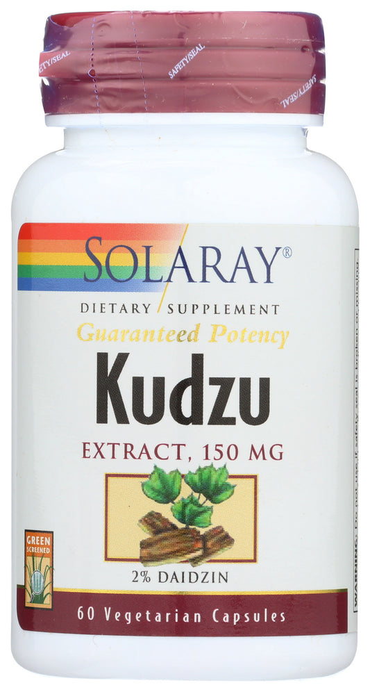 Solaray Kudzu Root Extract 150 mg 60 VegCaps Front of Bottle
