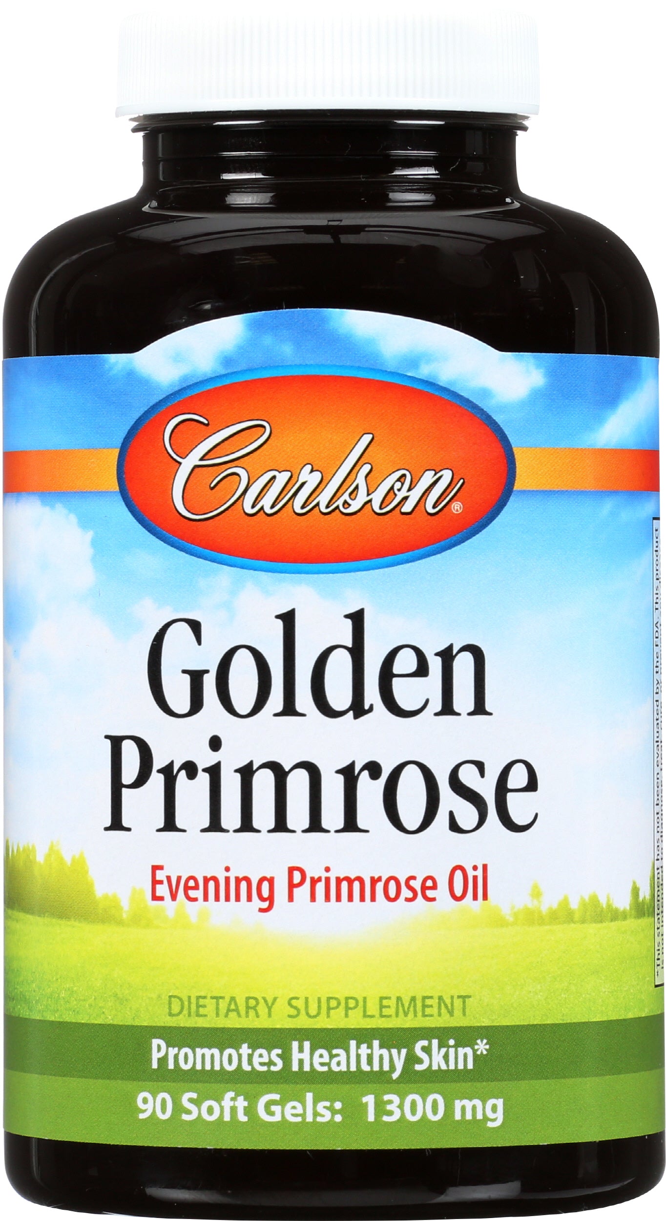 Carlson Cold-Pressed Golden Primrose 1,300mg 90 Soft Gels Front
