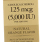 Solgar Liquid Vitamin D3 5,000 IU 2 fl oz Front of Box