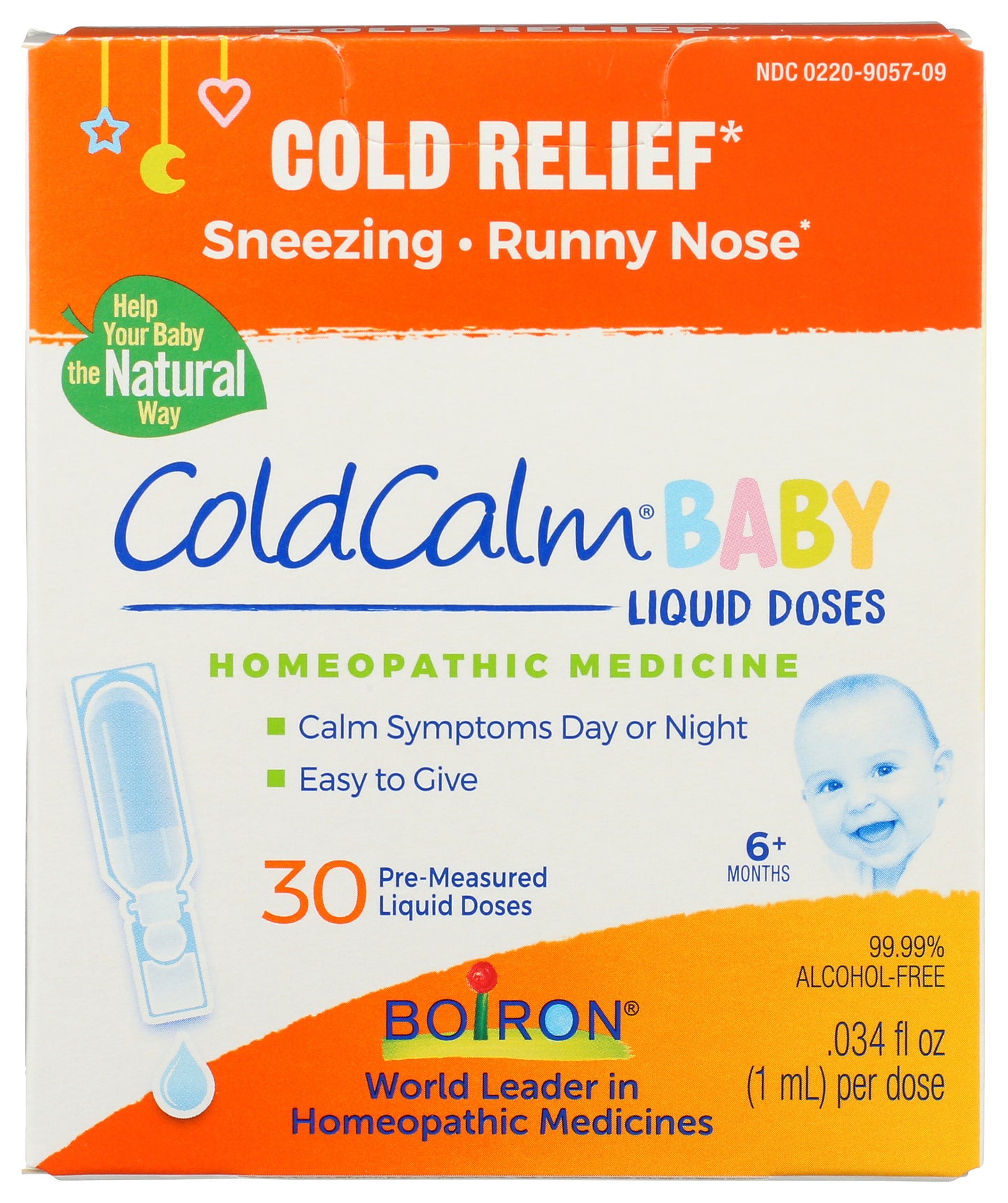 Boiron ColdCalm Baby 30 Liquid Doses Front