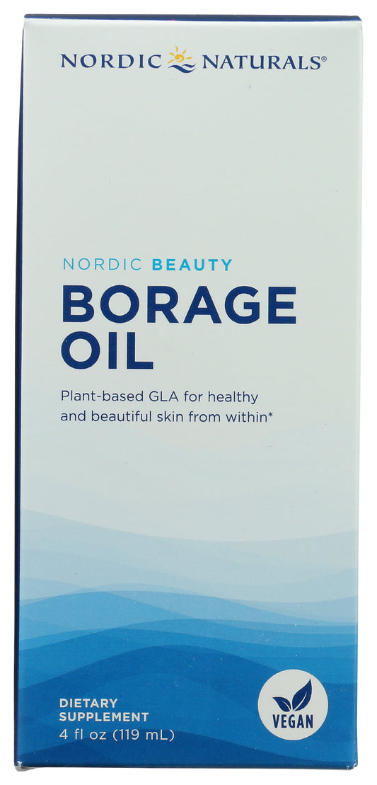 Nordic Naturals Nordic Beauty Borage Oil 4 fl oz Front