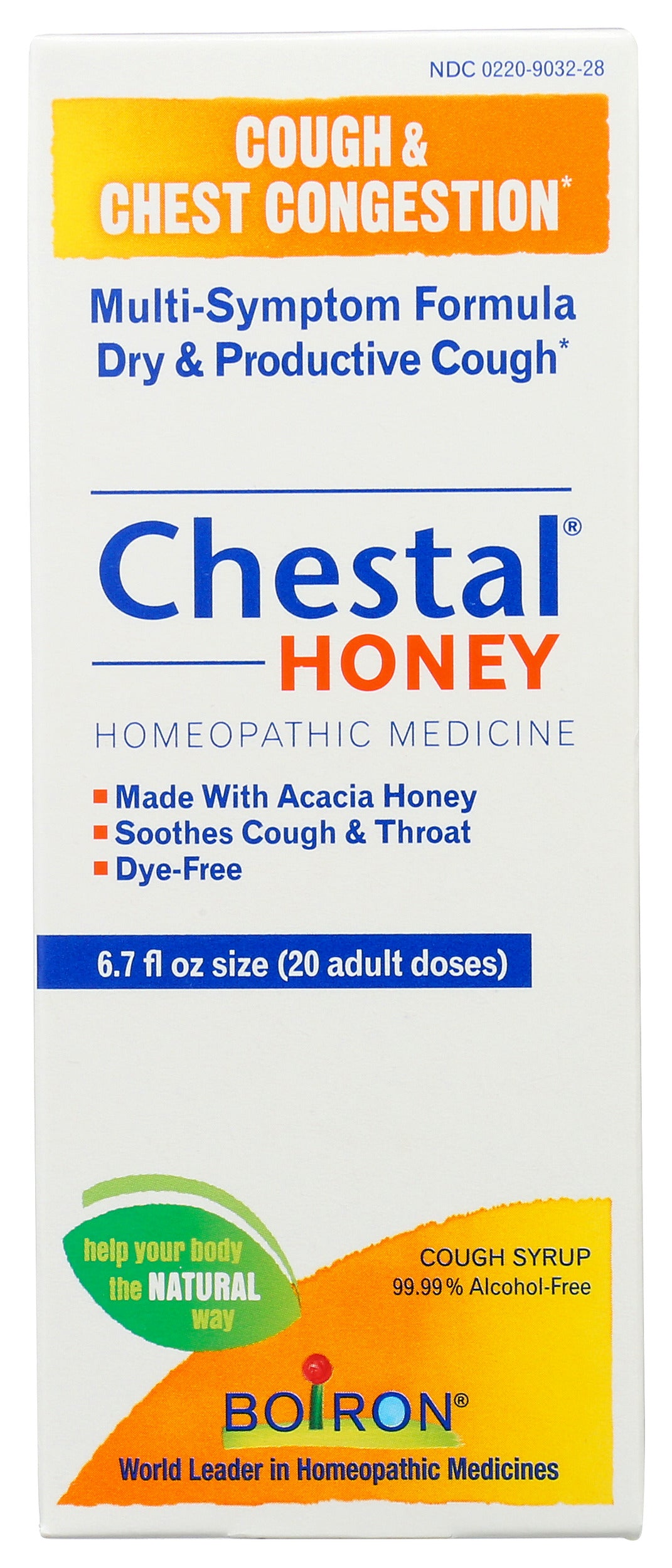 Boiron Chestal Honey 6.7 fl. z. Front