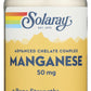 Solaray Manganese 50mg 100 Vegcaps Front of Bottle