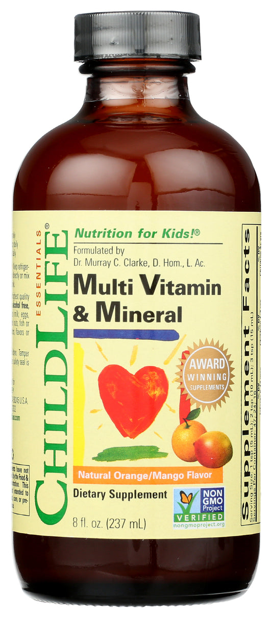 ChildLife Multi Vitamin & Mineral 8 fl. oz. Front