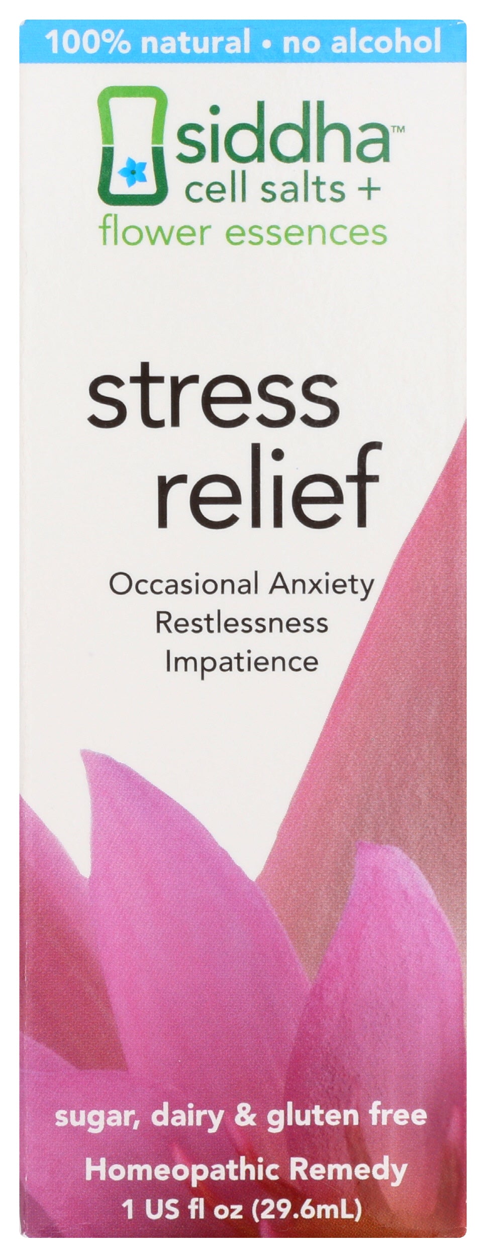 Siddha Remedies Stress Relief 1 Fl. Oz. Front