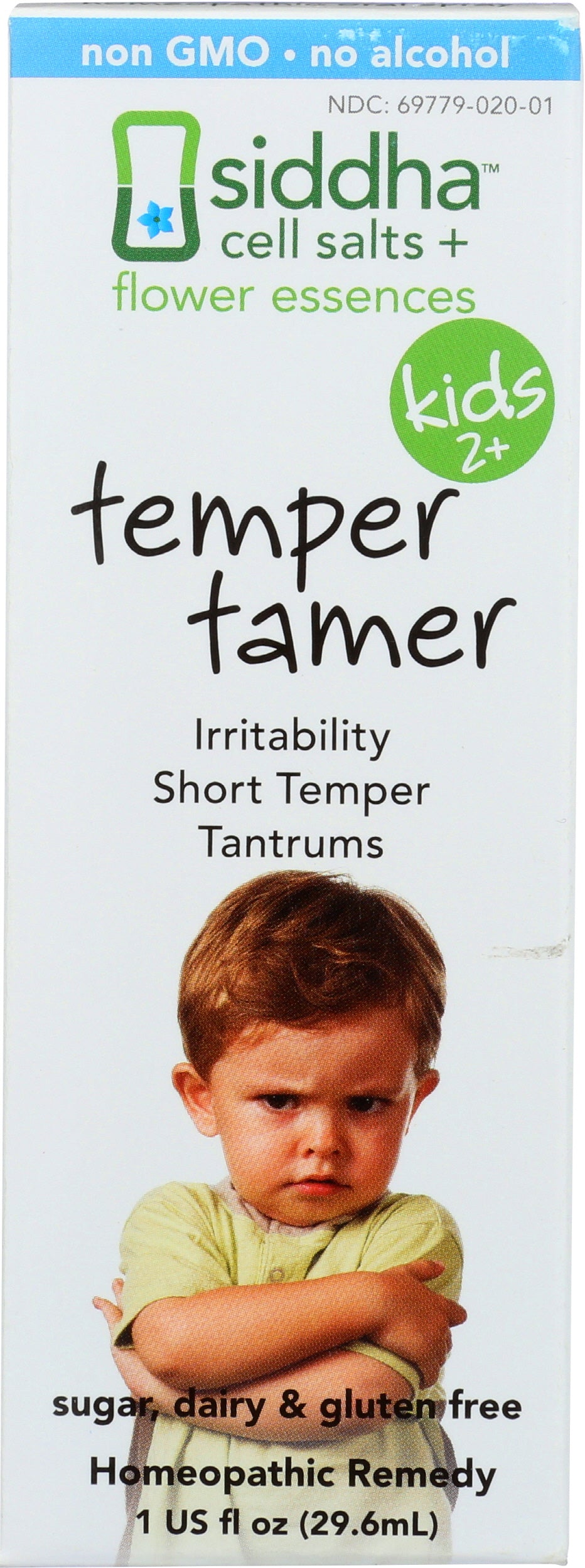 Siddha Remedies Temper Tamer Kids 2+ 1 Fl. Oz. Front