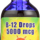 Nature's Life B-12 Drops 5000 mcg 2 fl oz Front of Bottle