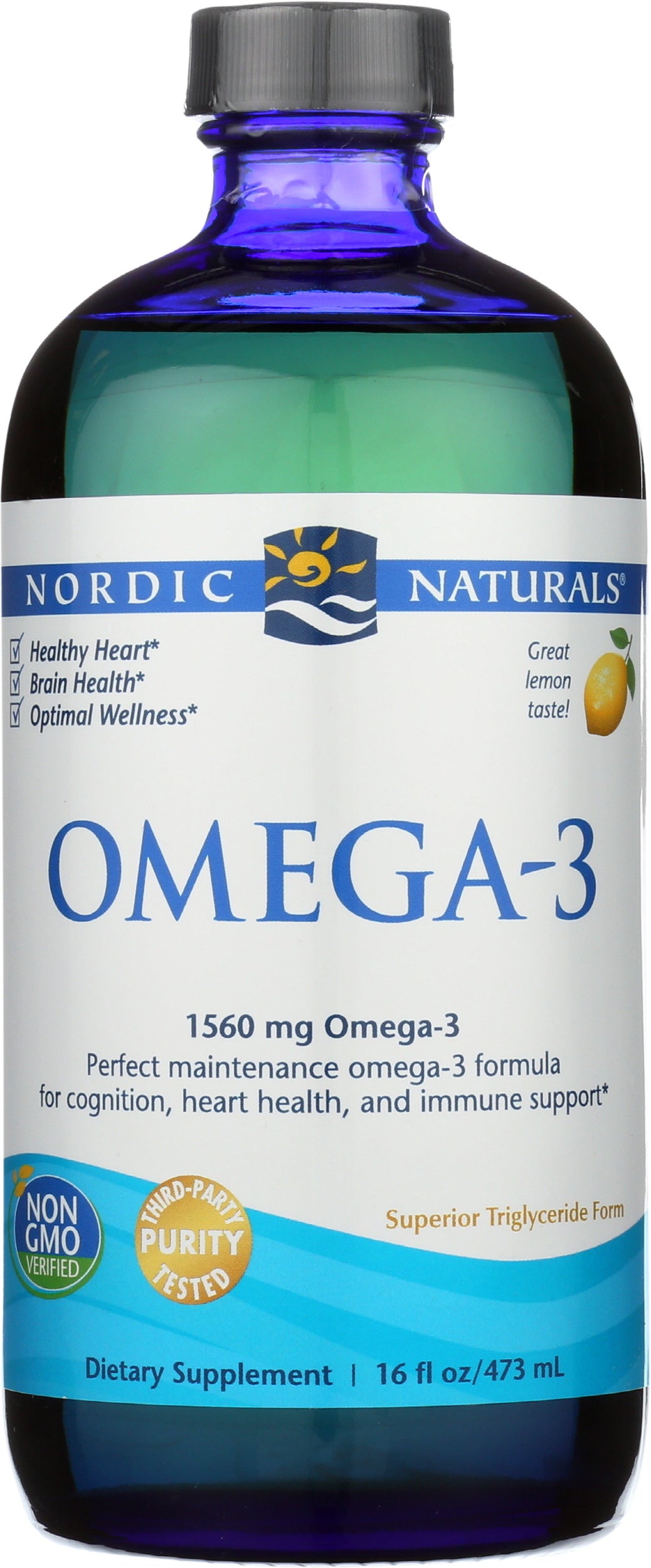 Nordic Naturals Omega-3 1560mg Front of Bottle