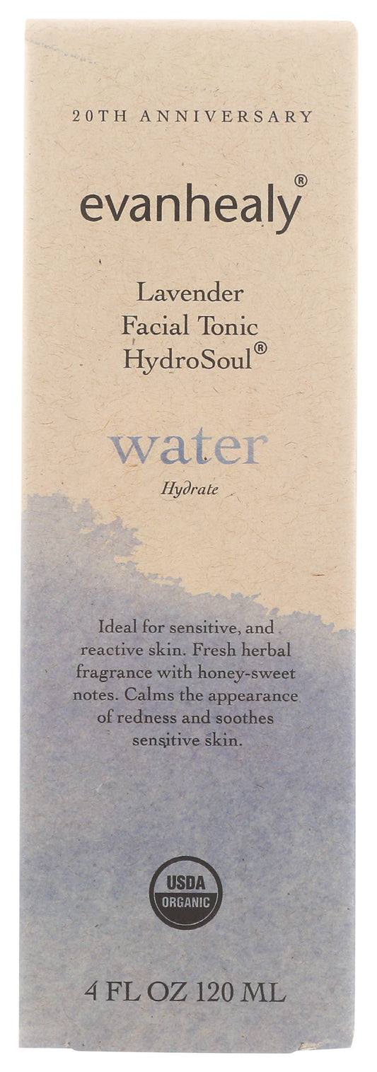 evanhealy Lavender Facial Tonic HydroSoul Water 4 Fl. Oz. Front