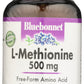 Bluebonnet L-Methionine 500 mg 30 Vegetable Capsules Front