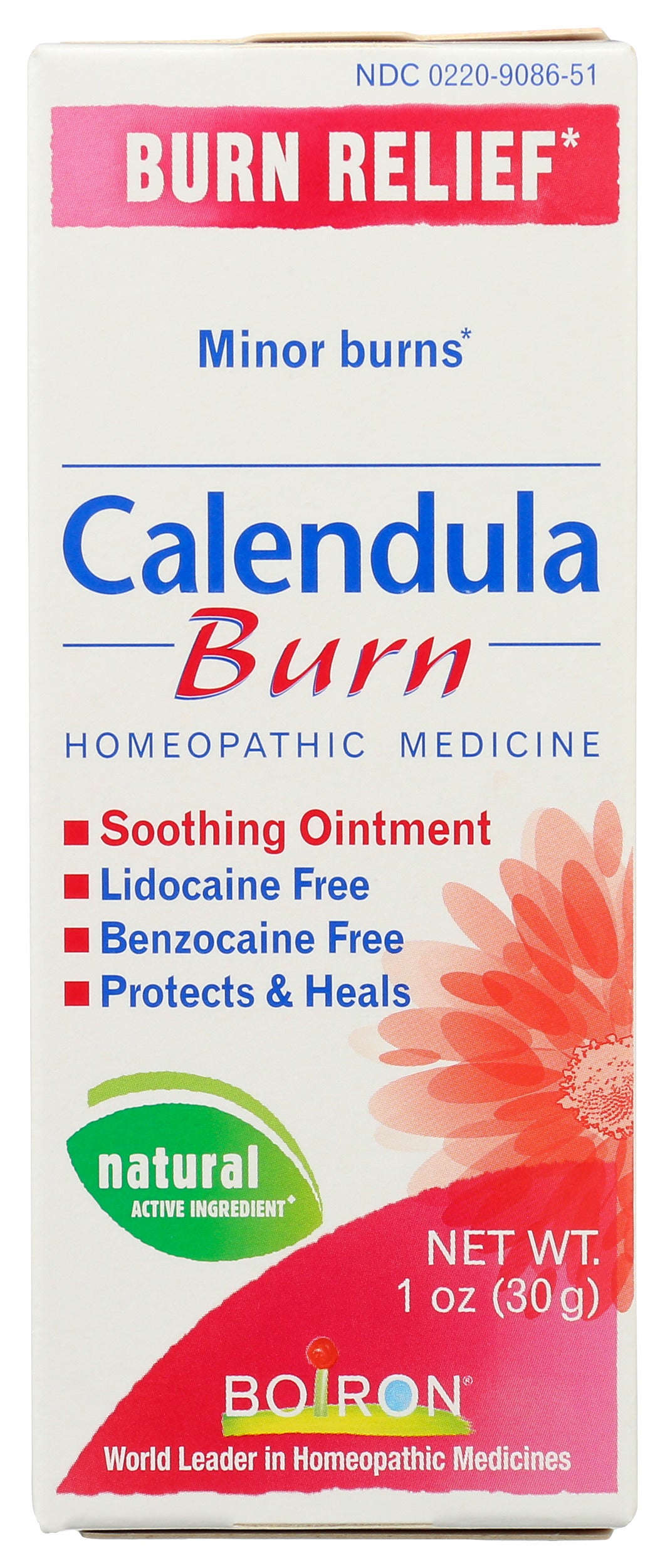 Boiron Calendula Burn Ointment 1 oz Front