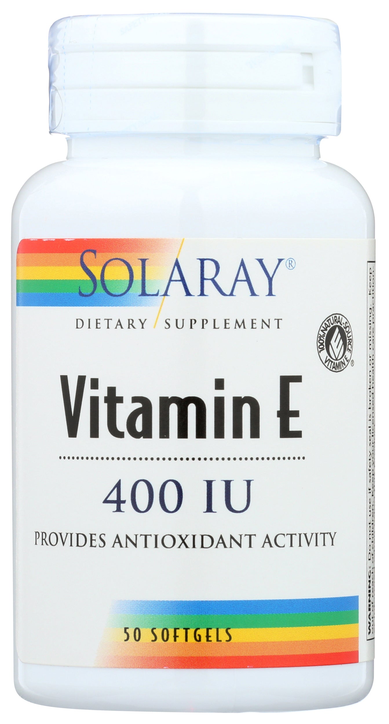 Solaray Vitamin E 268mg 50 Softgels