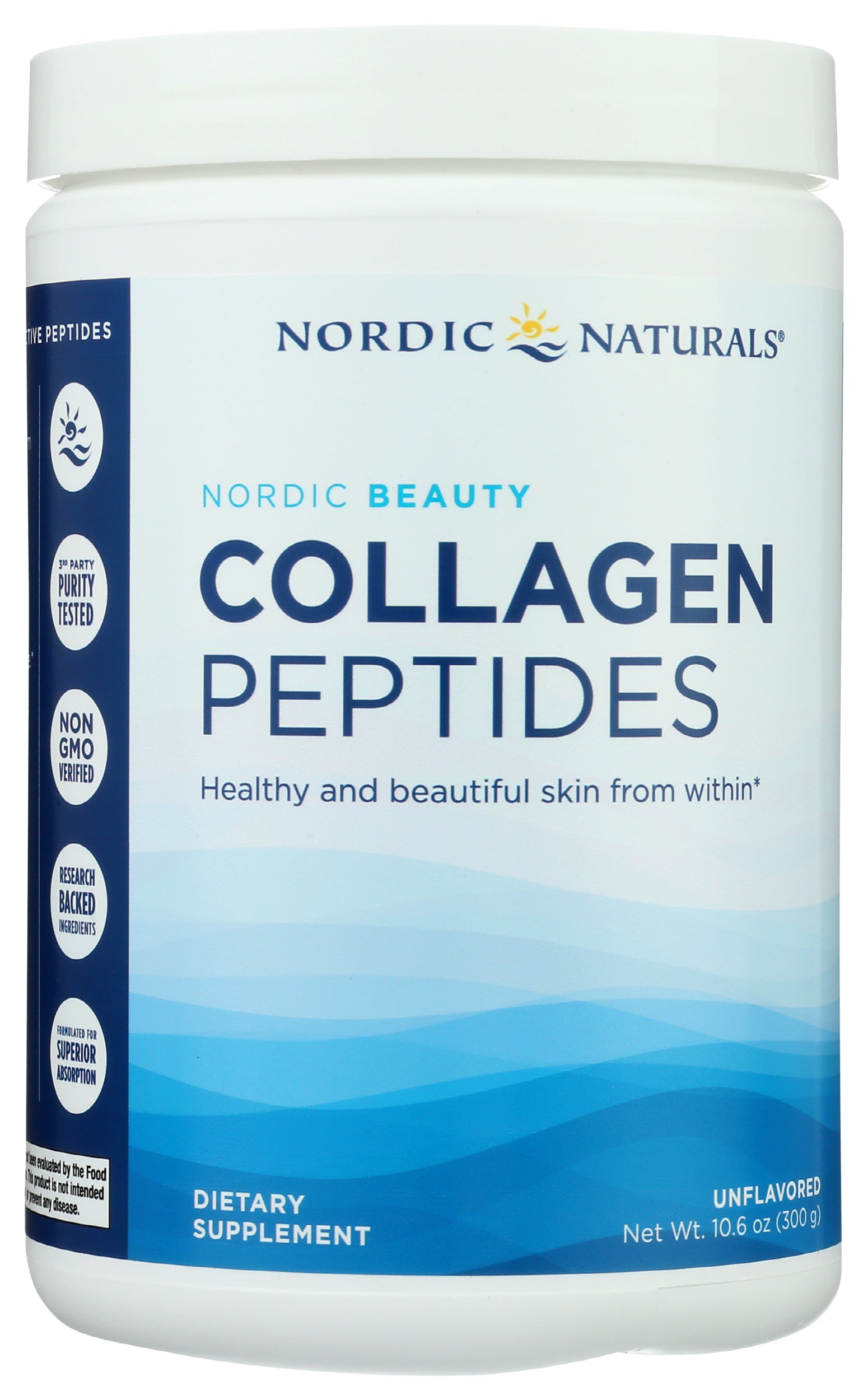 Nordic Naturals Collagen Peptides 300g Front