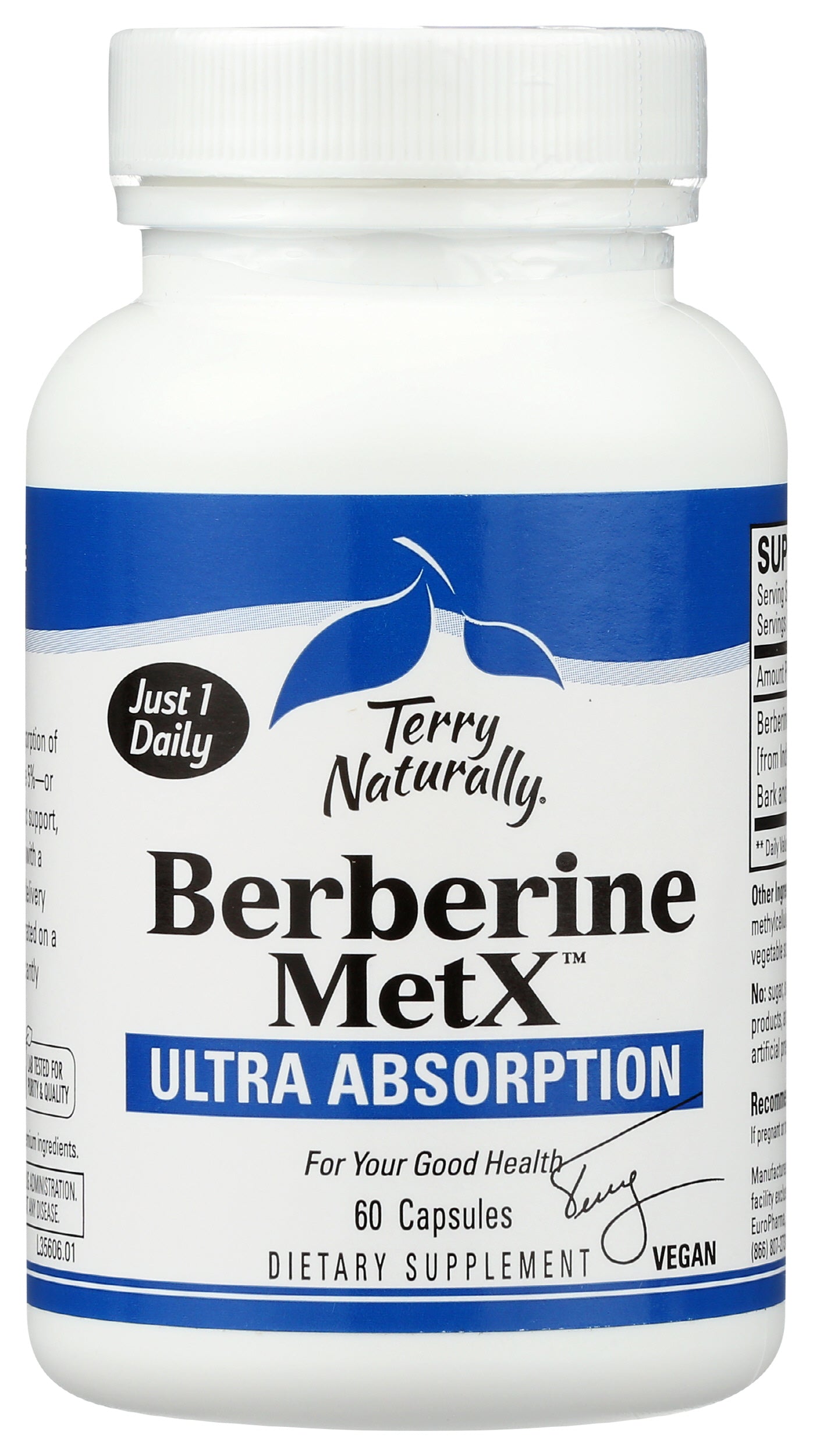 Terry Naturally Berberine MetX Ultra Absorption 60 Capsules