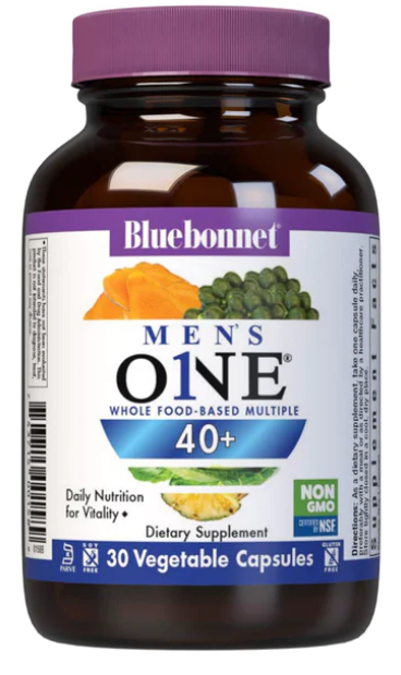 Bluebonnet Men's One 40+ 30 Vegetable Capsules