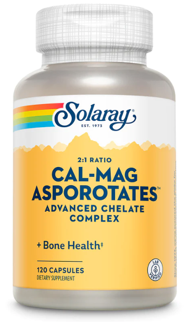 Solaray Cal-Mag Asporotates 120 Capsules
