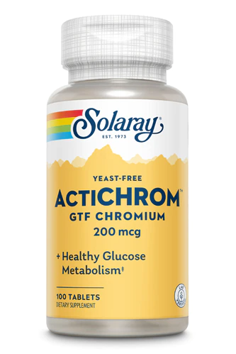 Solaray ActiChrom 200mcg 100 Tablets