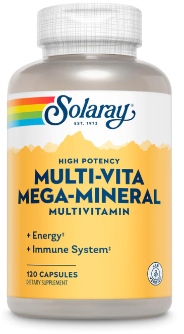 Solaray Multi-Vita-Mega-Mineral 120 Capsules