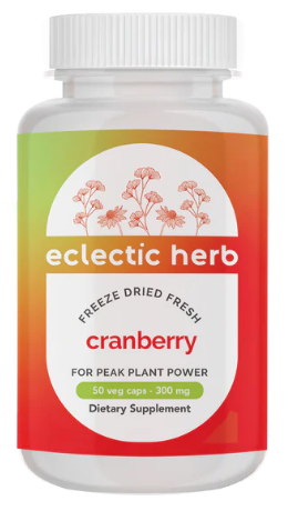 Eclectic Herb Freeze Dried Fresh Cranberry 300mg 50 Veg Caps