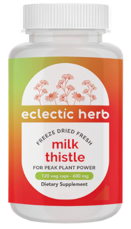 Eclectic Herb Freeze Dried Milk Thistle 600 mg 120 Veg Caps