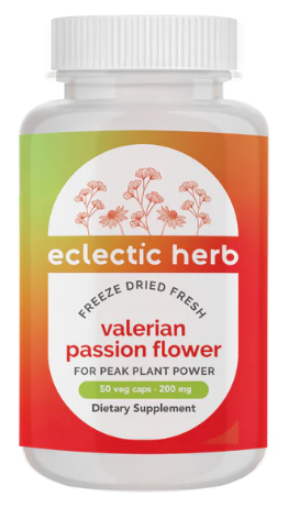 Eclectic Herb Valerian Passion Flower 50 VegCaps